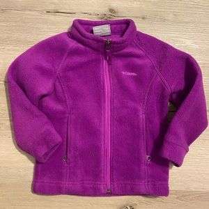 Columbia girls fleece jacket purple 3T